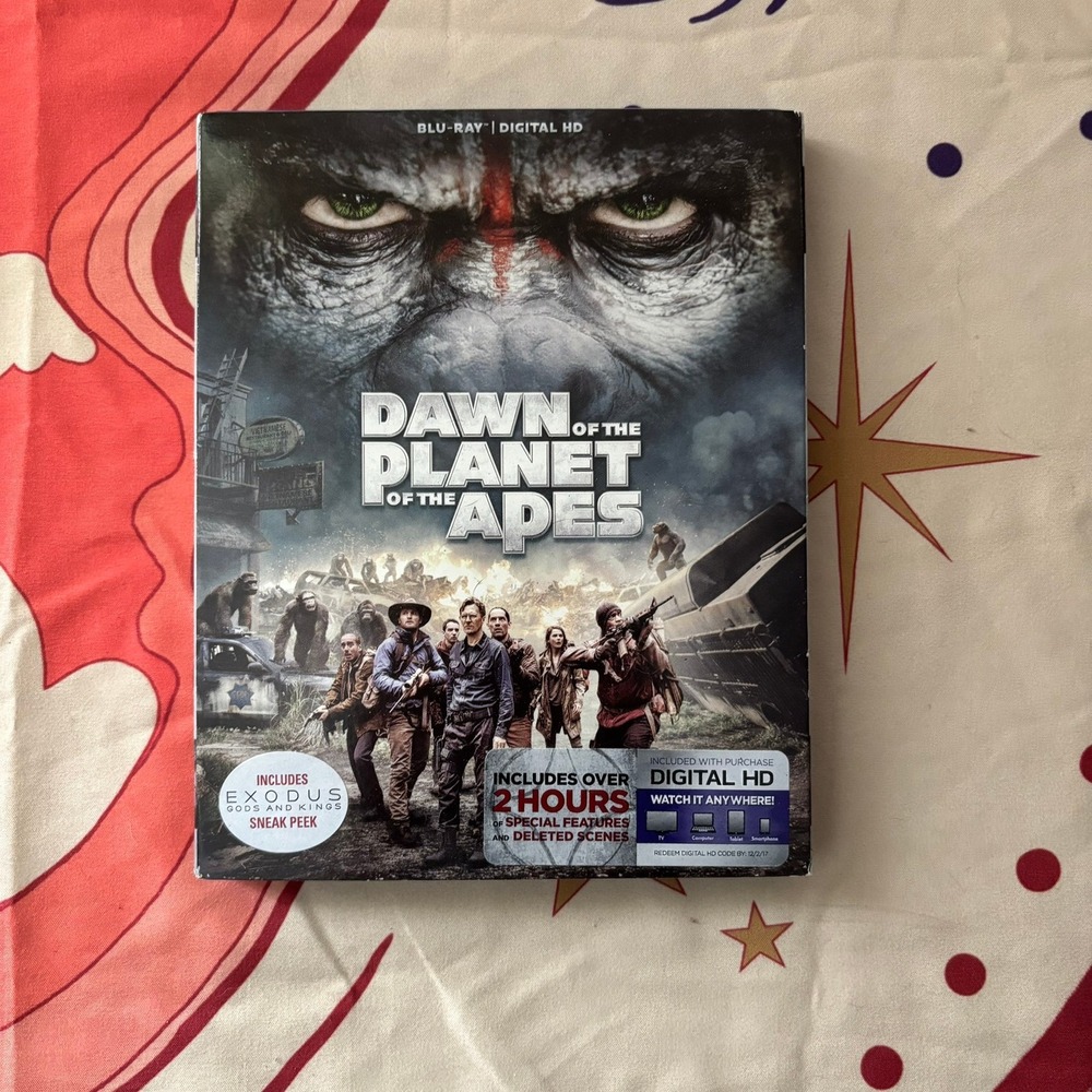 Dawn of the Planet of the Apes Blu-ray with Slipcover Andy Serkis Sci-Fi Movie